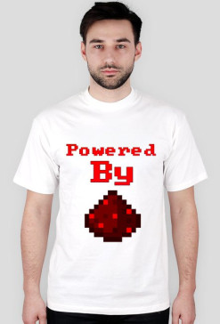 Koszulka Męska "Powered by Redstone"