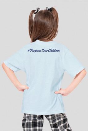 dziewczęca koszulka #PurposeTourChildren