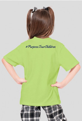 dziewczęca koszulka #PurposeTourChildren