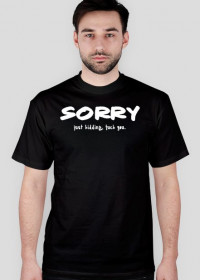 męska koszulka Sorry