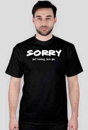 męska koszulka Sorry
