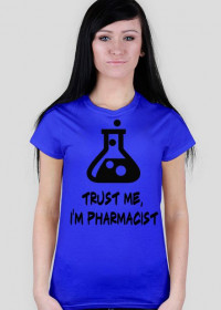 Pharmacist female blue