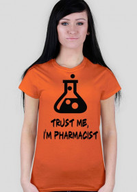 Pharmacist female ornage