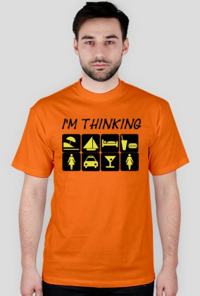 Koszulka męska "I'M THINKING"