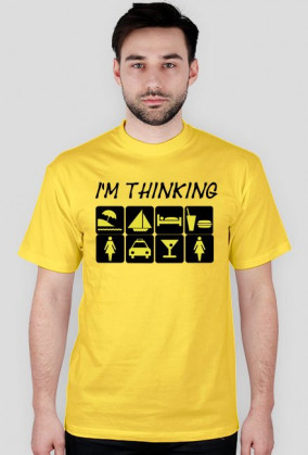 Koszulka męska "I'M THINKING"