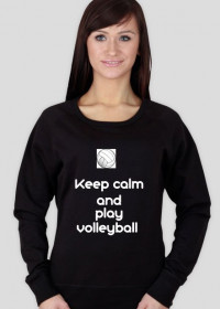 bluza z nadrukiem ,,keep calm and play volleyball''
