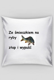 poduszeczka ze śmieszkiem na ryby