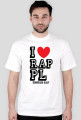 KOSZULKA "I RAP PL" MĘSKA [BIAŁA]