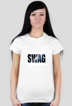 Koszulka Biała- SWAG(Damska)