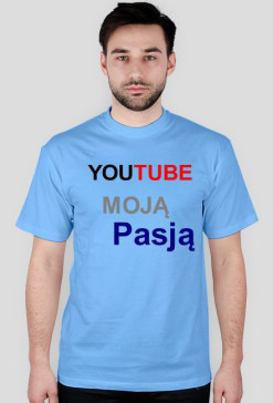 Koszulka YouTube Moją Pasją Edycja Niebieska