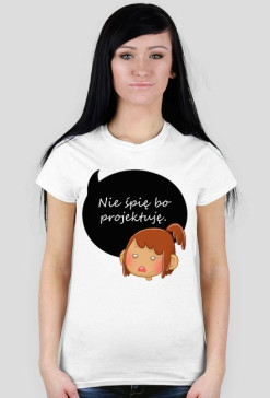 T-shirt studentki projektującej