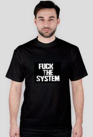Koszulka Czarna-Fuck The system
