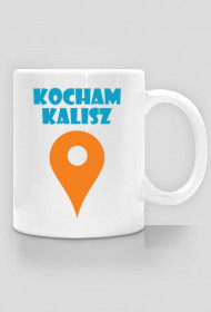Kubek biały Kocham Kalisz - nadruk z obu stron
