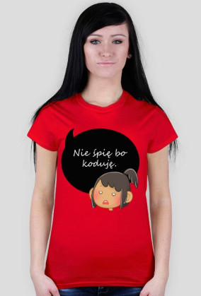 T-shirt studentki kodującej
