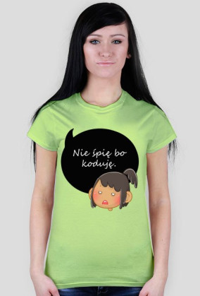T-shirt studentki kodującej