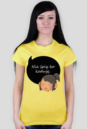 T-shirt studentki kodującej