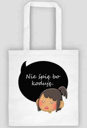 Torba studentki kodującej