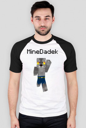 Koszulka baseball- MineDadek (czarna)