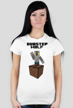 Dubstep Wolf- Biala (Damska)