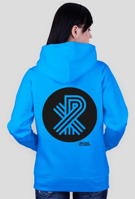 CHI-RO bluza damska z kapturem rozpinana