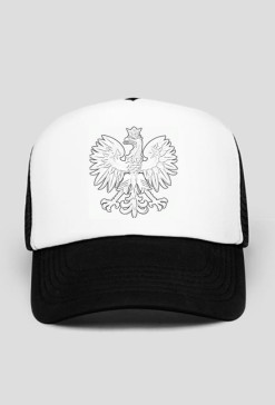Czapka z daszkiem, nadruk: Orzeł w koronie