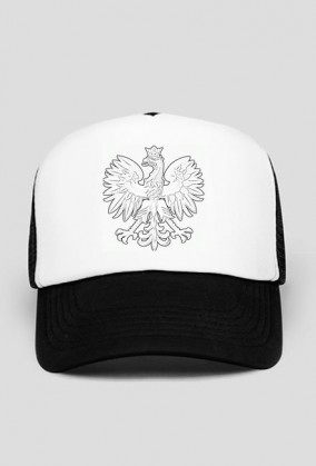 Czapka z daszkiem, nadruk: Orzeł w koronie