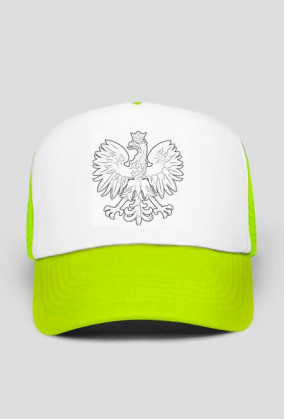 Czapka z daszkiem, nadruk: Orzeł w koronie