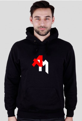 "AM" Red/White Hood