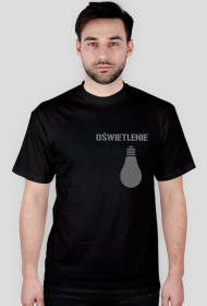 Koszulka czarna - T. Oświetleniowiec (szary)