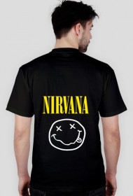 T-shirt, Męski Nirvana Smiley Face