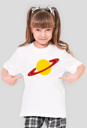 Koszulka dziewczęca różne kolory - PLANETA