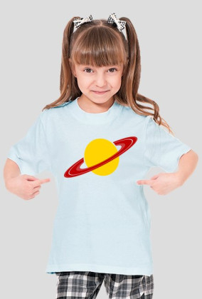 Koszulka dziewczęca różne kolory - PLANETA