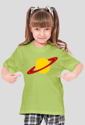 Koszulka dziewczęca różne kolory - PLANETA