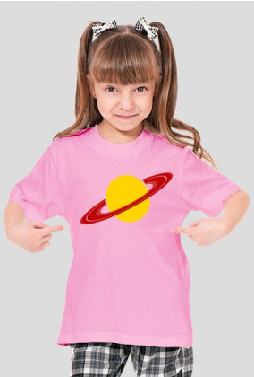Koszulka dziewczęca różne kolory - PLANETA