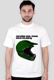zakladam kask+kask-koszulka męska