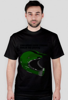 zakladam kask+kask-koszulka męska