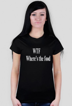 koszulka żeńska Where's the food