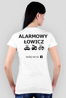 Alarmowy Łowicz 1 / Czarny wzór /Damska
