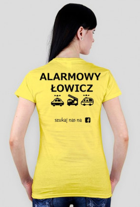 Alarmowy Łowicz 1 / Czarny wzór /Damska