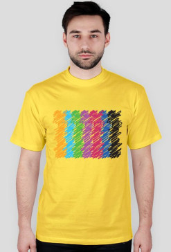 T-Shirt Scribble 2 Żółty