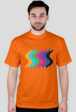 T-Shirt Fale Pomarańcz