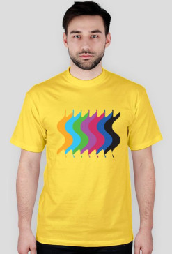 T-Shirt Fale Żółty