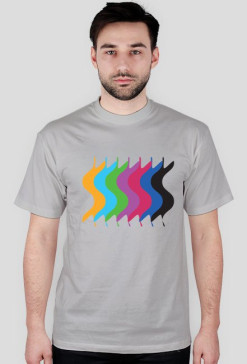 T-Shirt Fale Szary