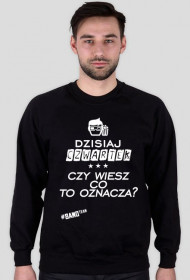 BLUZA - DZISIAJ CZWARTEK [CZARNA]