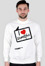 BLUZA - I ❤ SAMOTYHA [BIAŁA]