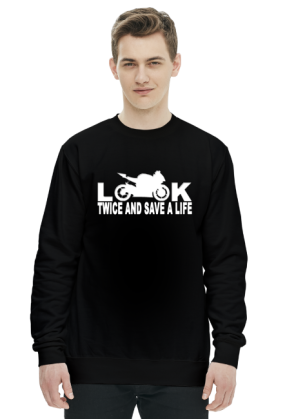 LOOK TWICE AND SAVE A LIFE bluza