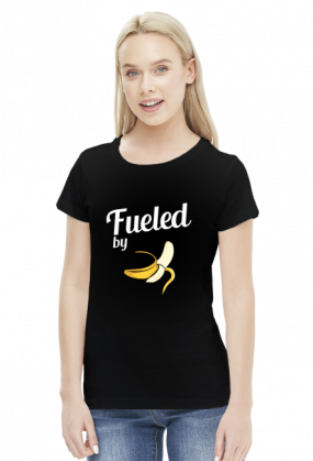 T-shirt biegaczki. Fueled by bananas.