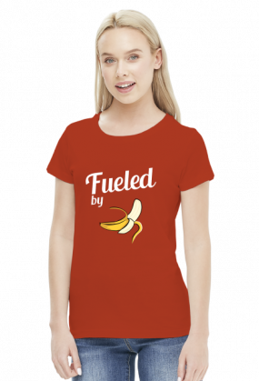 T-shirt biegaczki. Fueled by bananas.