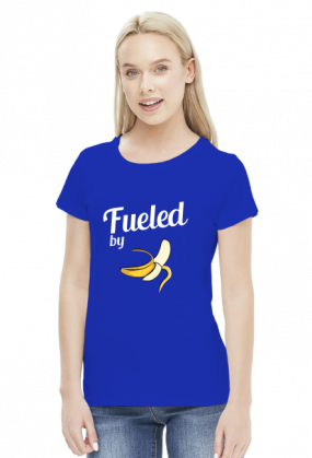 T-shirt biegaczki. Fueled by bananas.