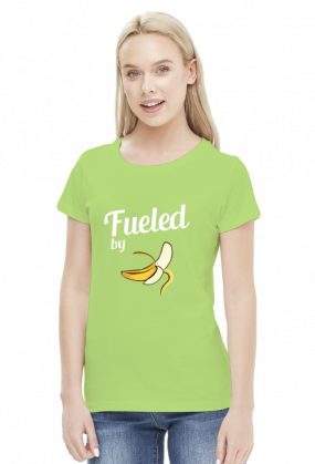 T-shirt biegaczki. Fueled by bananas.